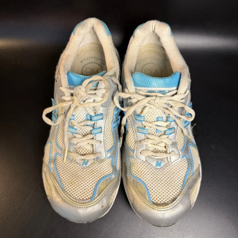 New Balance 883 WR883CL Blue Silver Mesh Running Shoes Womens‎ 8.5 Wide